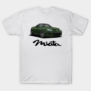 Mazda MX-5 Miata NC - NC2 Green T-Shirt